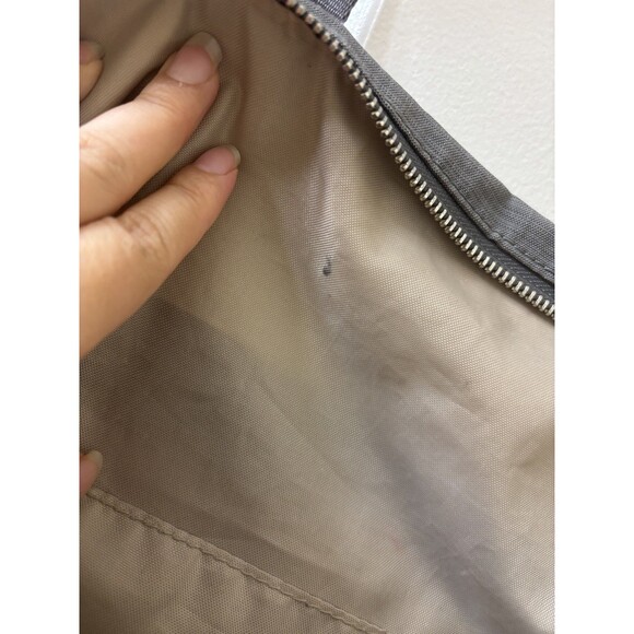 Kipling Rare GRAY Nylon BIG Pocket FRONT Large Weekend Travel Tote Bag - Picture 10 of 12